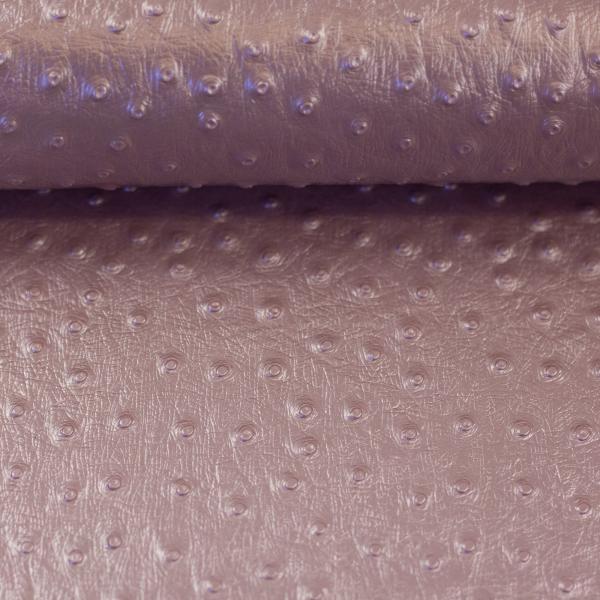 Kunstleder Aurora mit Noppen in metallic altrosa